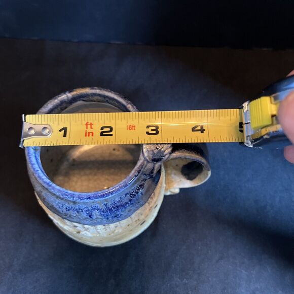 Hand Crafted Art Pottery Cermic Mug, Neutral Tone Speckled Mug - Picture 9 of 10